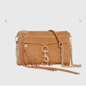 Rebecca Minkoff mini mag: brown suede